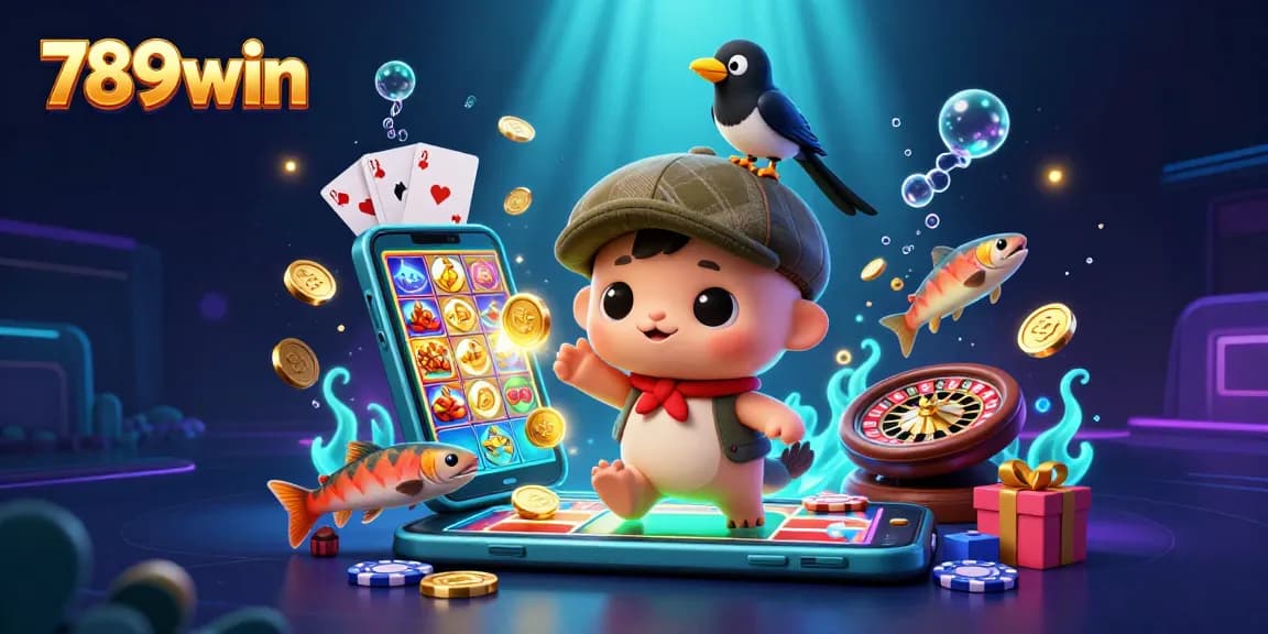 Experience thrilling slot games and vibrant jackpots at 789win, with colorful characters and captivating visuals.