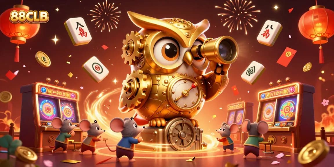 Engage with 88CLB spins and wins in this vibrant 3D casino scene filled with excitement.