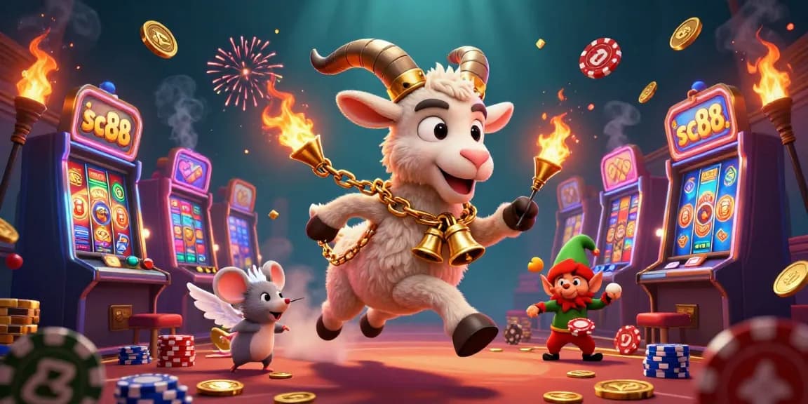 Play exciting games at sc88 casino with vibrant slot machines and lively characters.