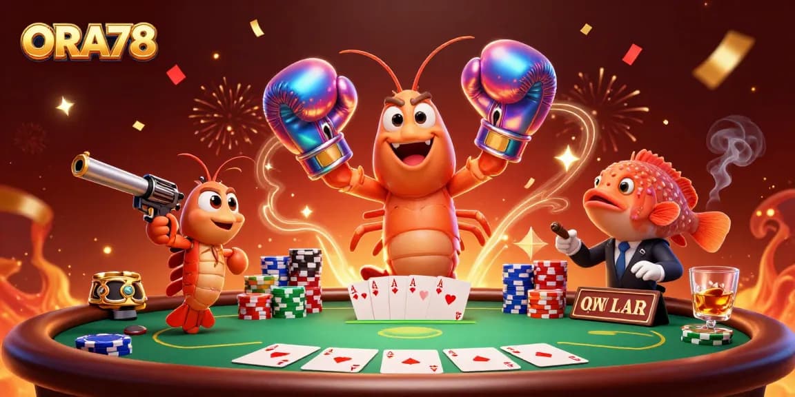 Memenangkan permainan di ORA78 dengan aksi seru kartu poker lengkap dan suasana kasino yang dramatis