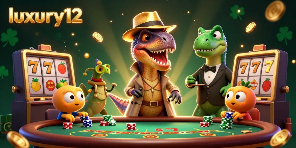 Watch the luxury12 velociraptor card counter at a blackjack table amidst a lively casino scene.