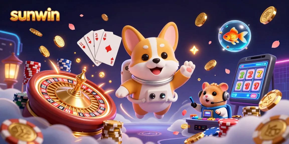 Experience exciting gameplay at sunwin with vibrant characters and immersive casino atmosphere.