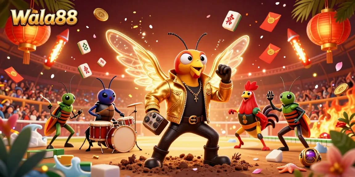 Experience the thrill of cockfighting with Wala88's vibrant and dynamic scene, showcasing live matches and entertainment.
