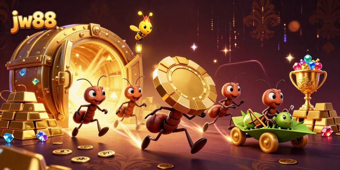Experience the thrill of winning big with jw88 as ants execute an ultimate casino heist!