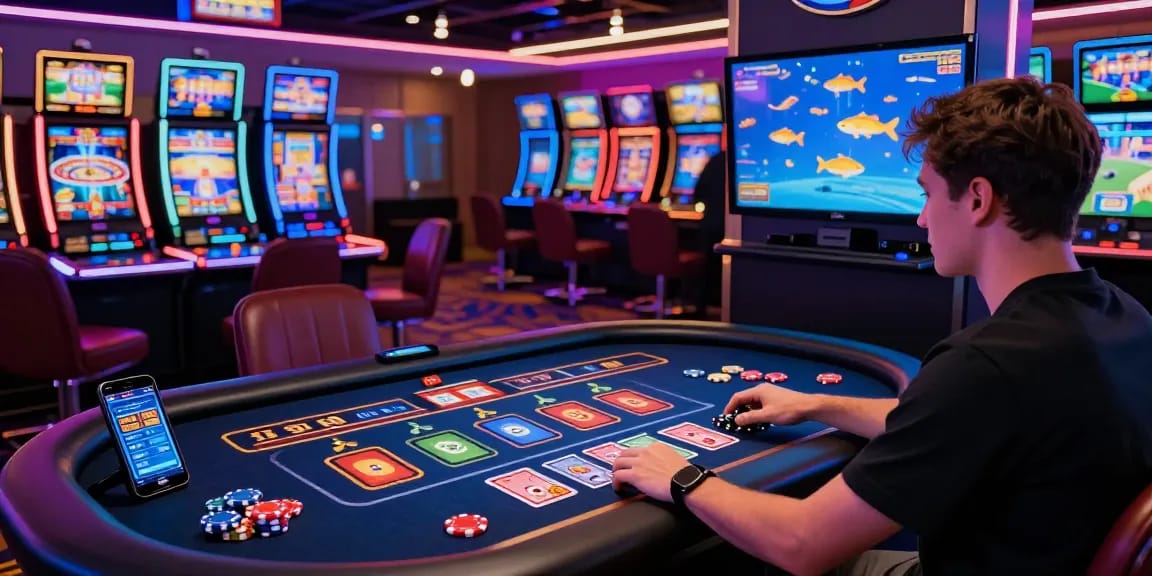 Engaging live casino scene featuring BL555’s vibrant online gaming experience with live dealers and dynamic slot games.