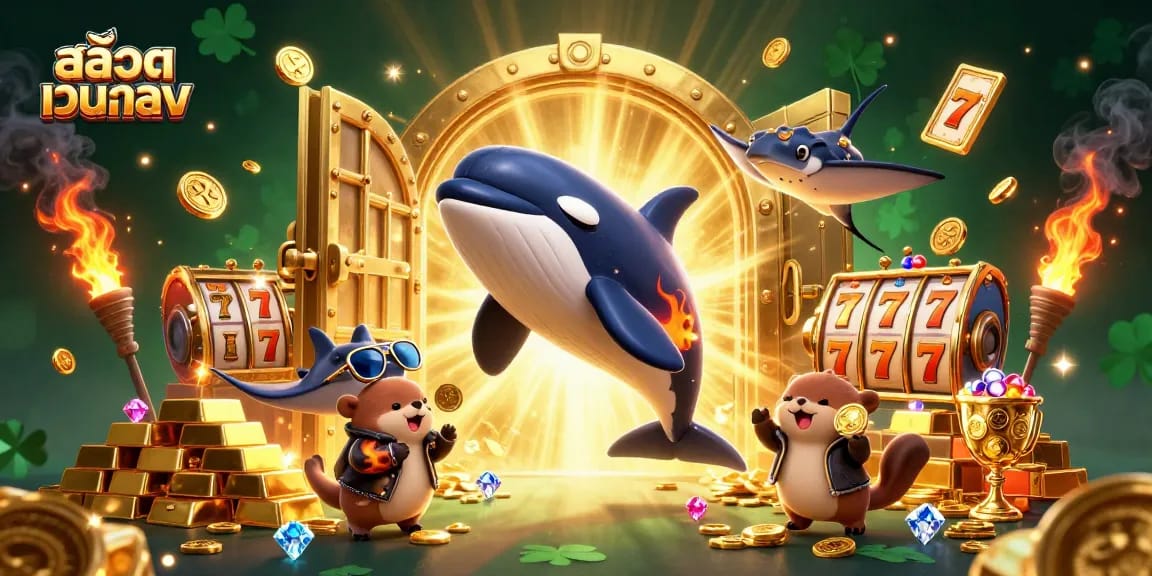Play สล็อตเว็บตรง with fun characters and treasures in an exciting online casino scene