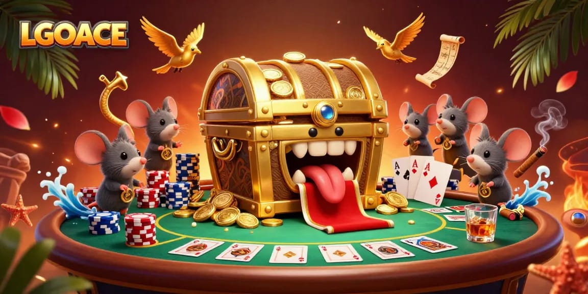 LGOACE offers a thrilling digital casino experience with adventurous characters and poker elements.