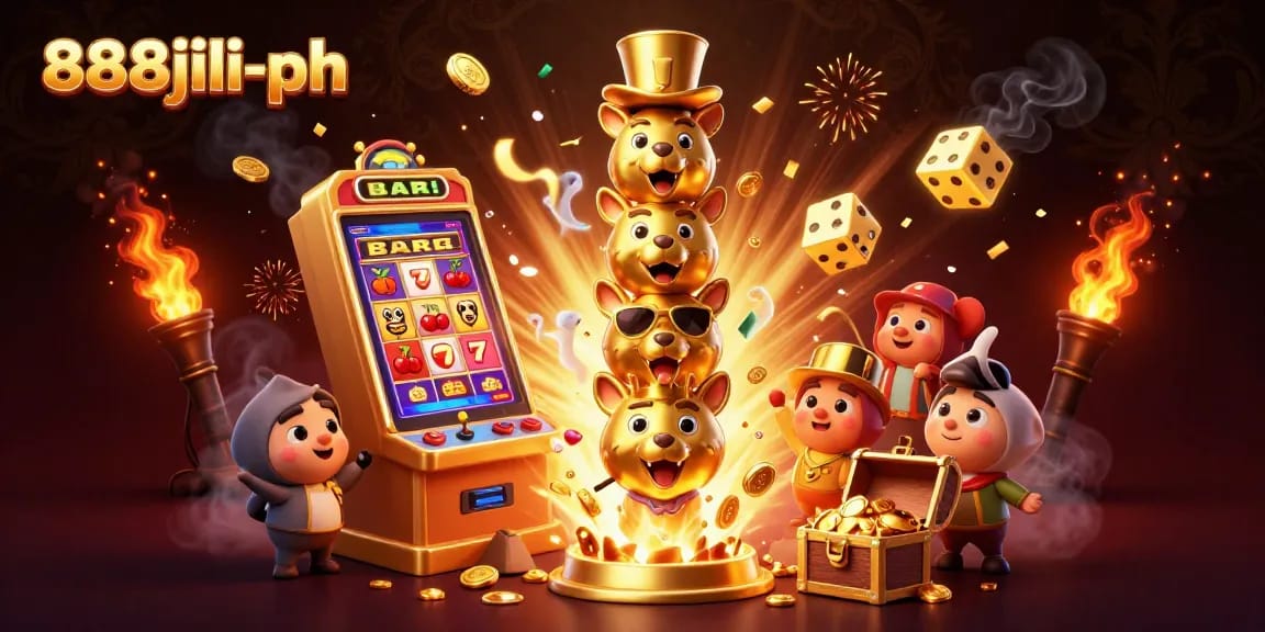 Spin the reels with exciting visuals at 888jili-ph featuring a vibrant casino scene.