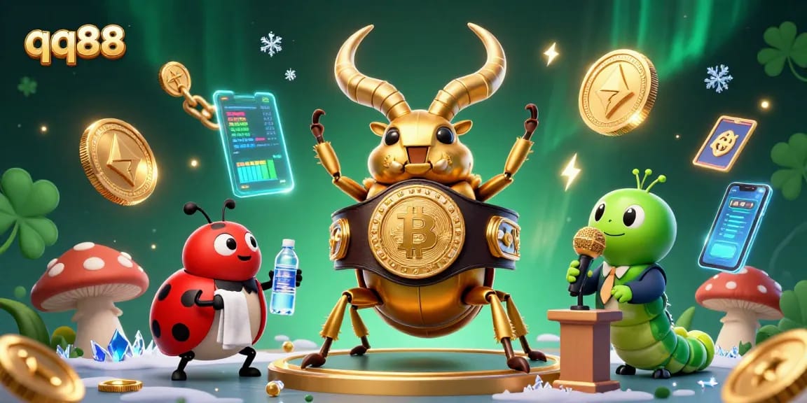 Engage with qq88's vibrant world featuring dynamic characters and gaming elements in a rich casino illustration.