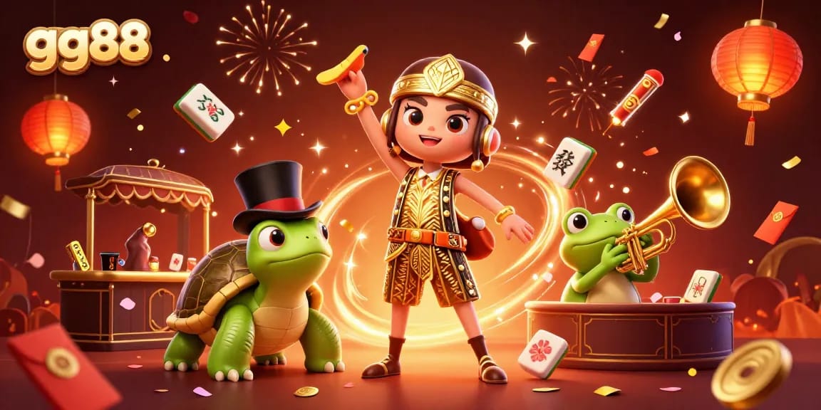 Engage in thrilling gameplay at gg88 with vibrant casino characters and dynamic gambling elements.