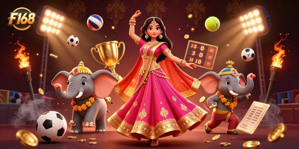 Win at F168 with a vibrant Asian-themed casino experience featuring dynamic game elements.