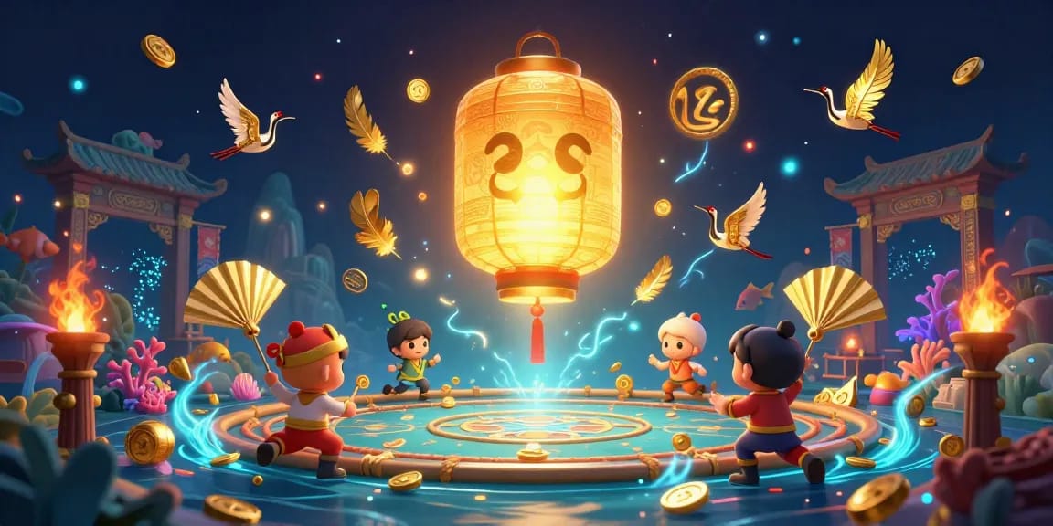 Bắn cá nk88 lively underwater arcade featuring glowing spirits and exciting gameplay elements.