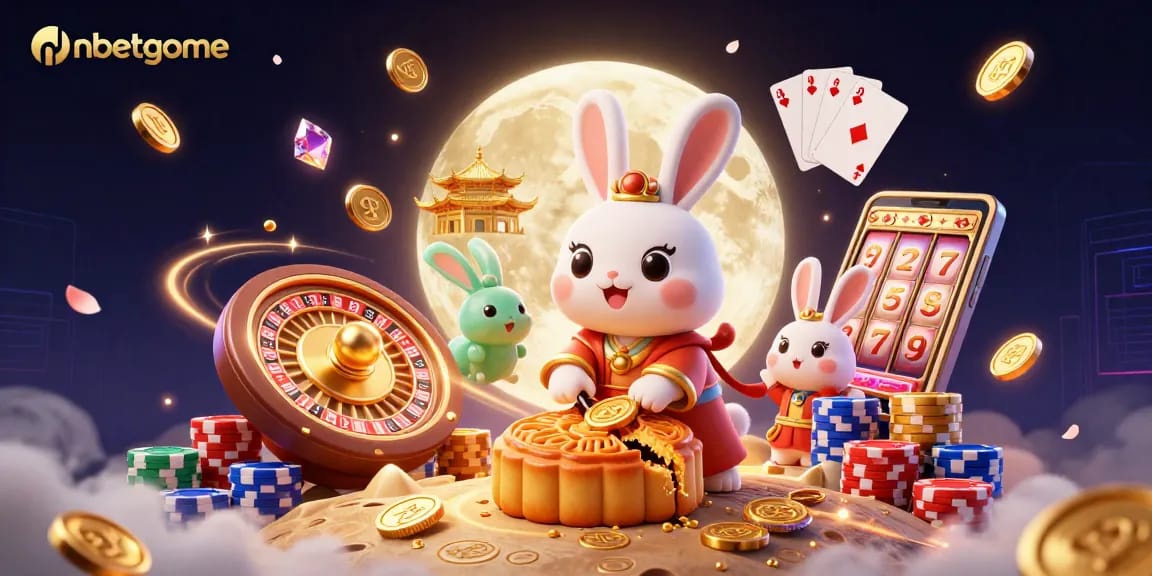 Nbetgame offers thrilling casino action with unique lunar-themed elements featuring the moon rabbit and jackpots.