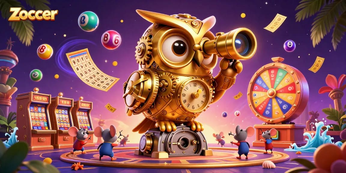 Zoccer showcases vibrant casino scenes with lively elements and a powerful welcome bonus.
