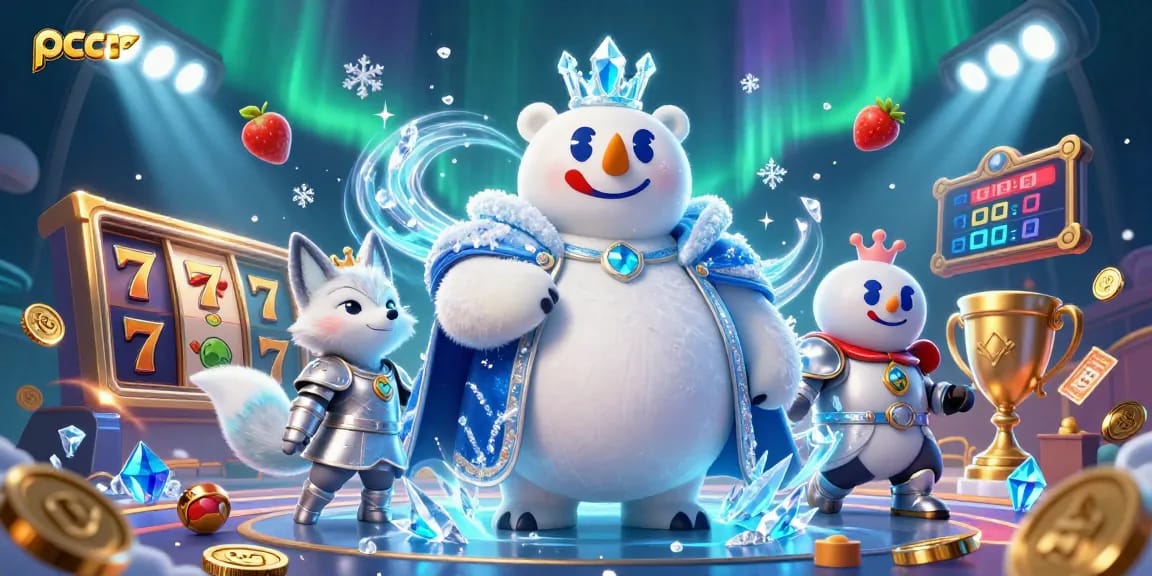 Engage with pccare through an exciting slot game experience featuring cartoon characters and dynamic casino elements.