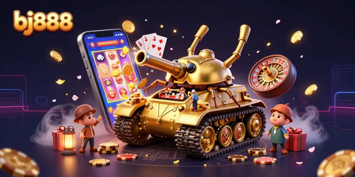 Play exciting games at bj888 with a golden beetle tank casino, slots, and dynamic play elements.
