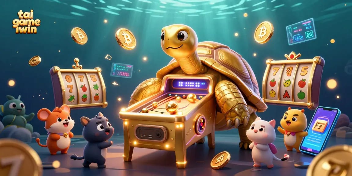 Experience excitement with tai game iwin as vibrant animated characters engage around dynamic slot machines.