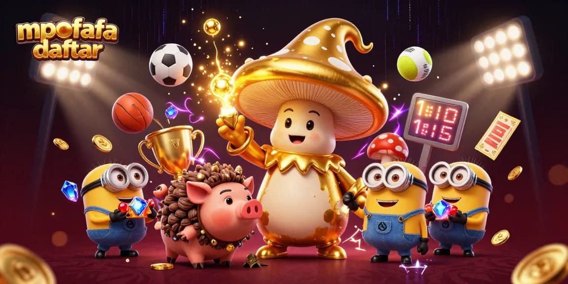 Engage in excitement with mpofafa daftar as the golden mushroom wizard unveils treasures.
