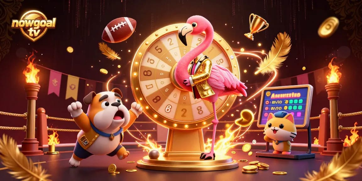 Experience the excitement of betting with nowgoal tv as the flamingo hosts a lively game show.