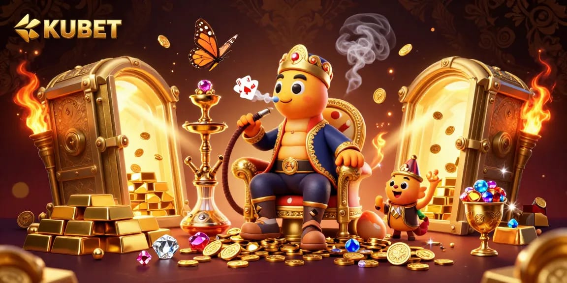 Engage in thrilling games at KUBET, featuring rich casino elements and captivating characters.