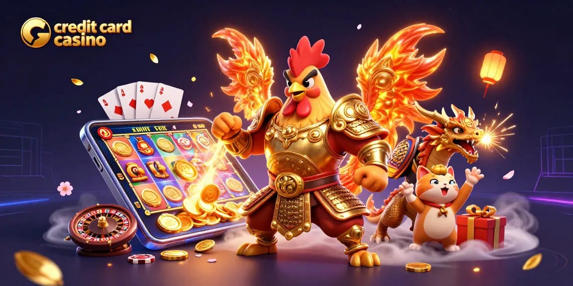 Join the excitement at a credit card casino with dynamic games, fiery characters, and winning opportunities!