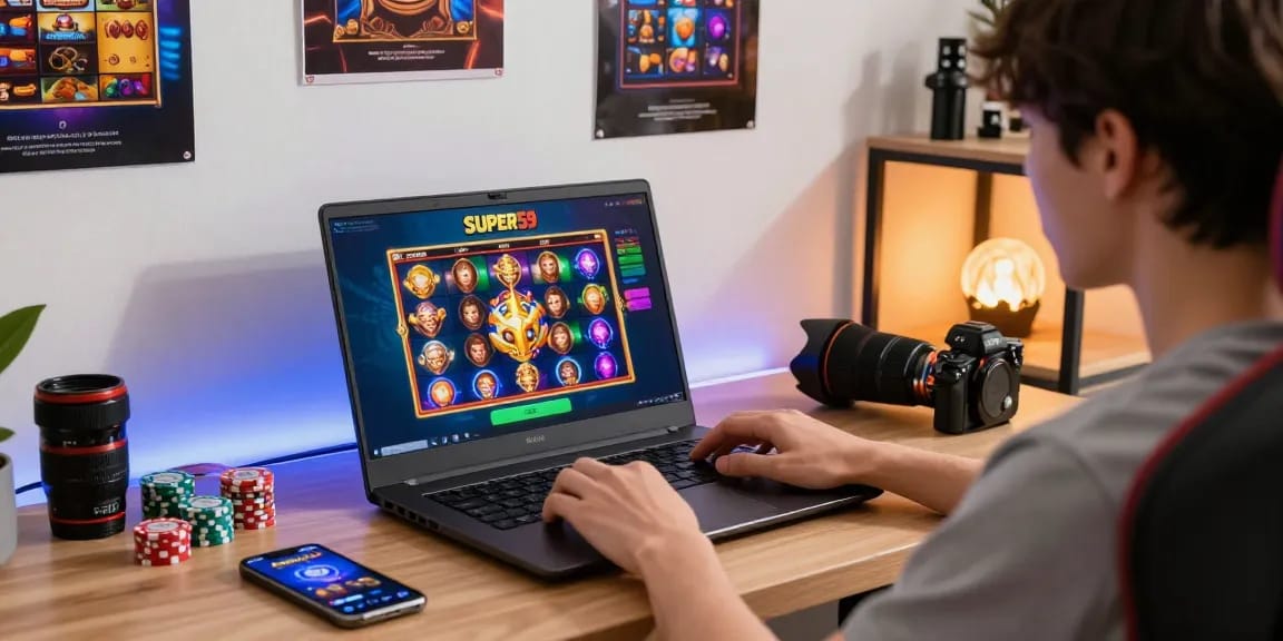 Pengalaman bermain slot di SUPER59 dengan grafik menarik dan suasana gaming nyaman.
