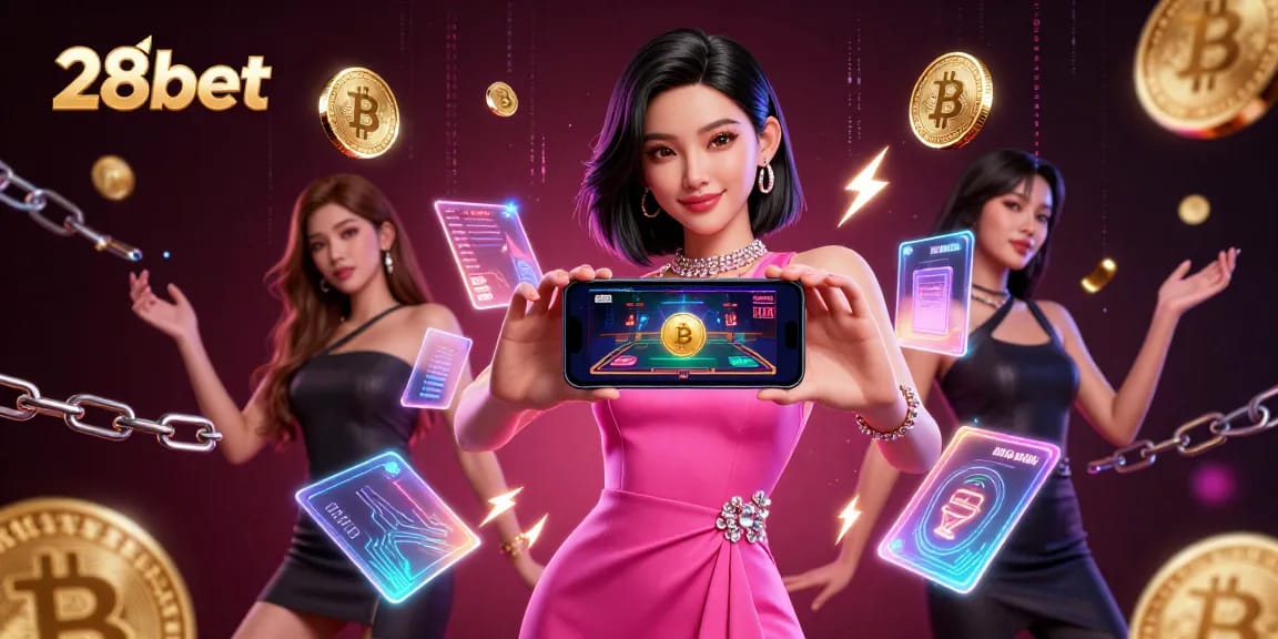 Experience thrilling gaming action with 28bet, showcasing a vibrant live dealer game on a smartphone.
