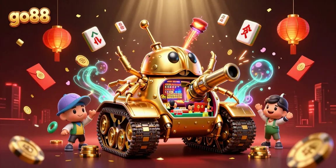 Experience thrilling wins at go88's miniature casino in a vibrant 3D adventure.