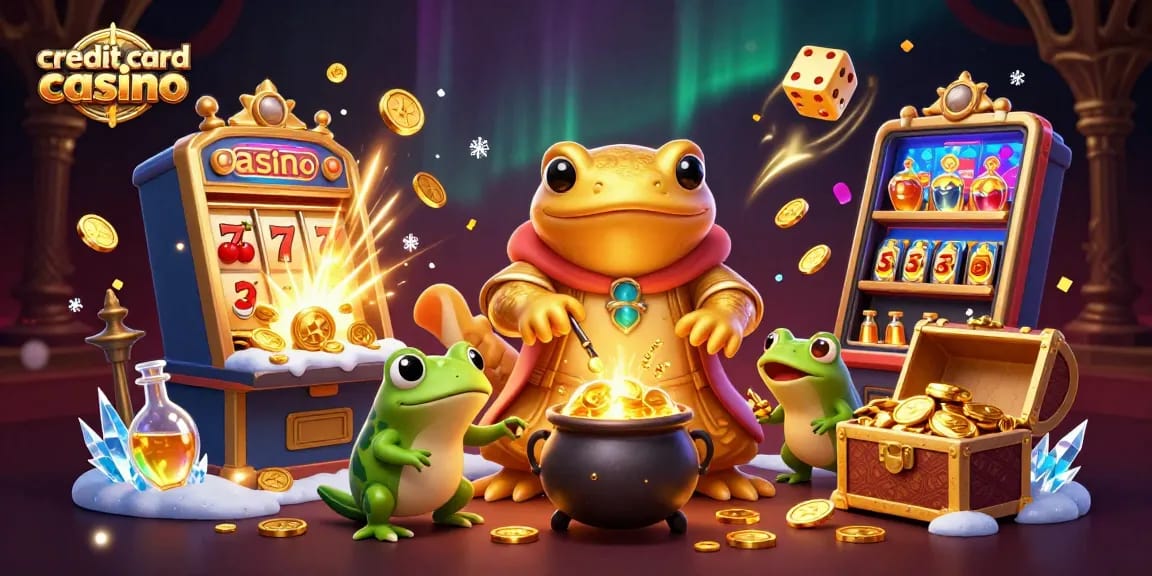 Experience the excitement of a credit card casino with vibrant 3D characters and animated gaming elements.