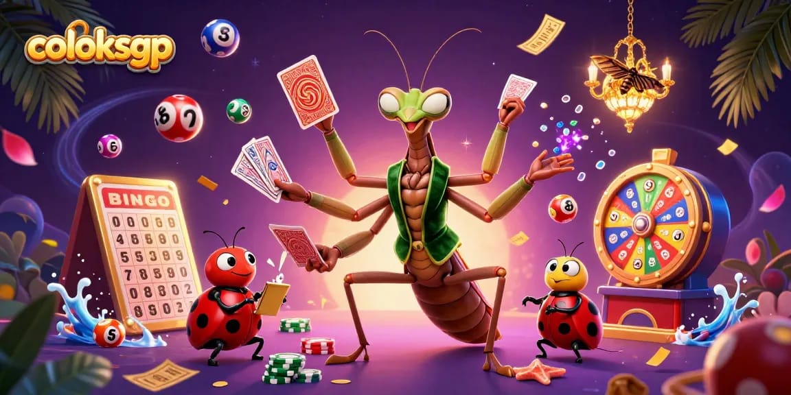 Join the action of coloksgp with 3D cartoon characters celebrating casino wins amid vibrant game elements.