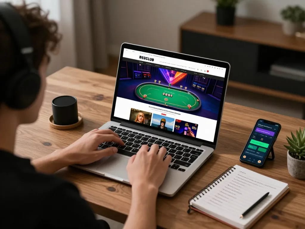 Experience engaging gameplay at trang chủ B52CLUB with a vibrant online gaming setup.