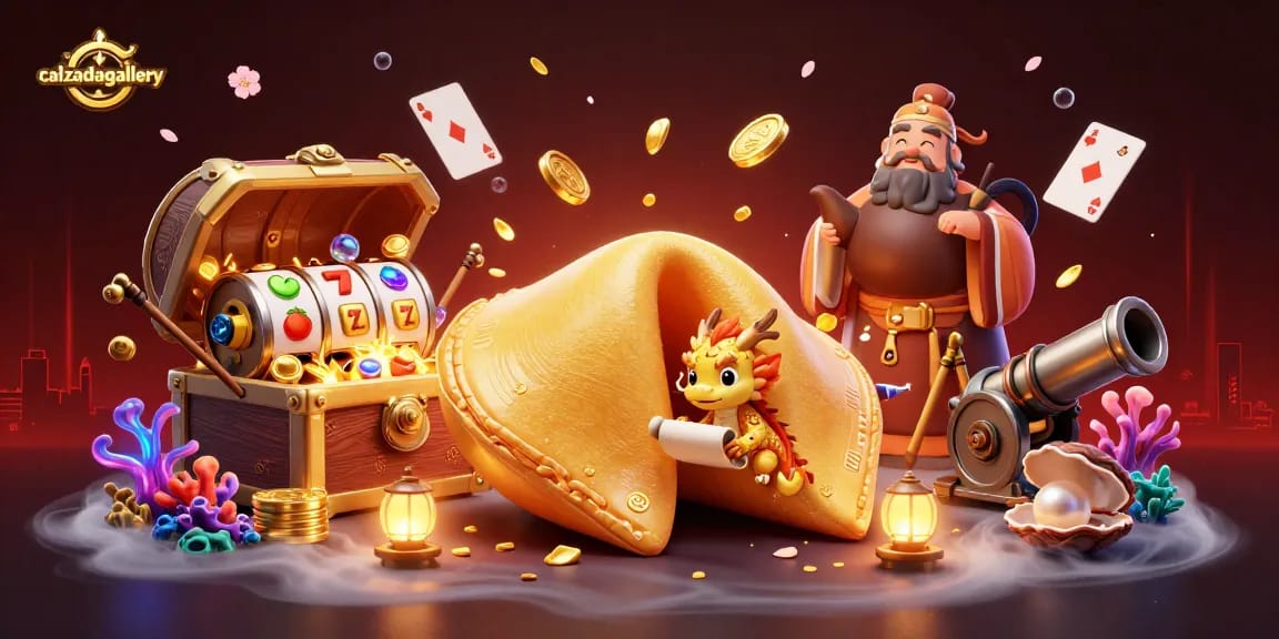 Engage with calzadagallery's immersive 3D casino illustration featuring dynamic gaming elements.