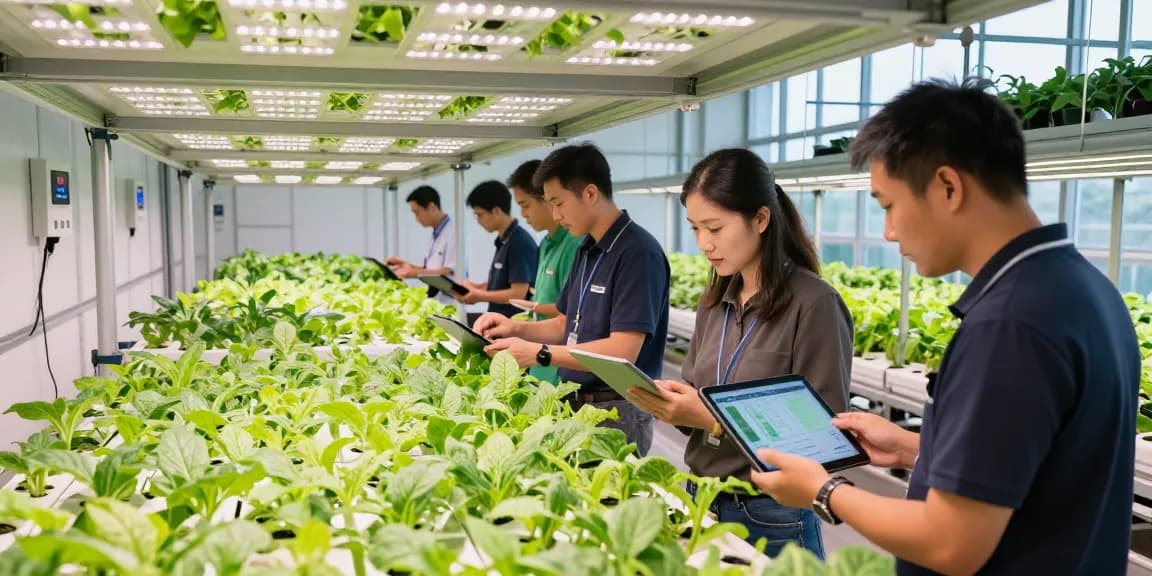 CIKA4D showcasing innovative indoor agriculture practices with efficient hydroponic systems and expert team analysis.