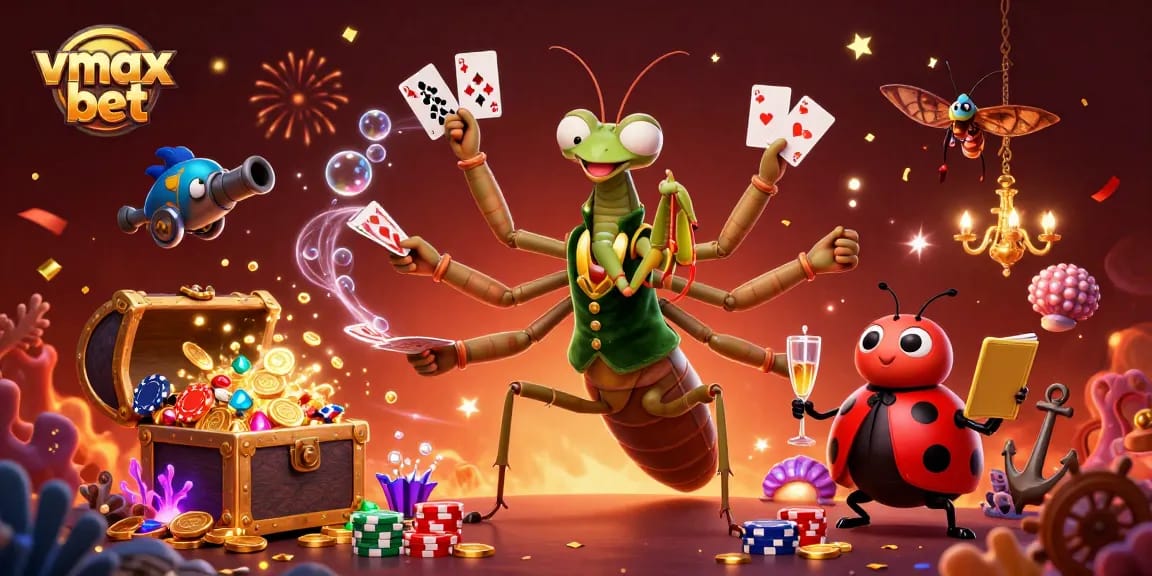 Experience thrilling gameplay at vmax bet while enjoying vibrant casino elements in a rich 3D illustration.