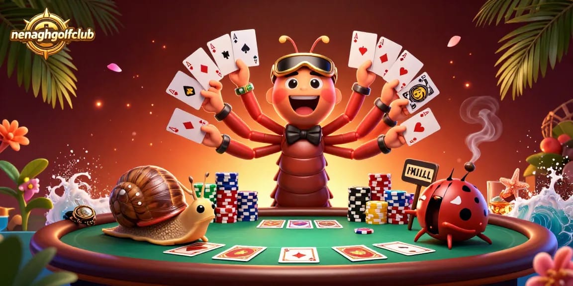 Nenaghgolfclub showcases an exciting poker scene with dynamic characters and vibrant game elements.