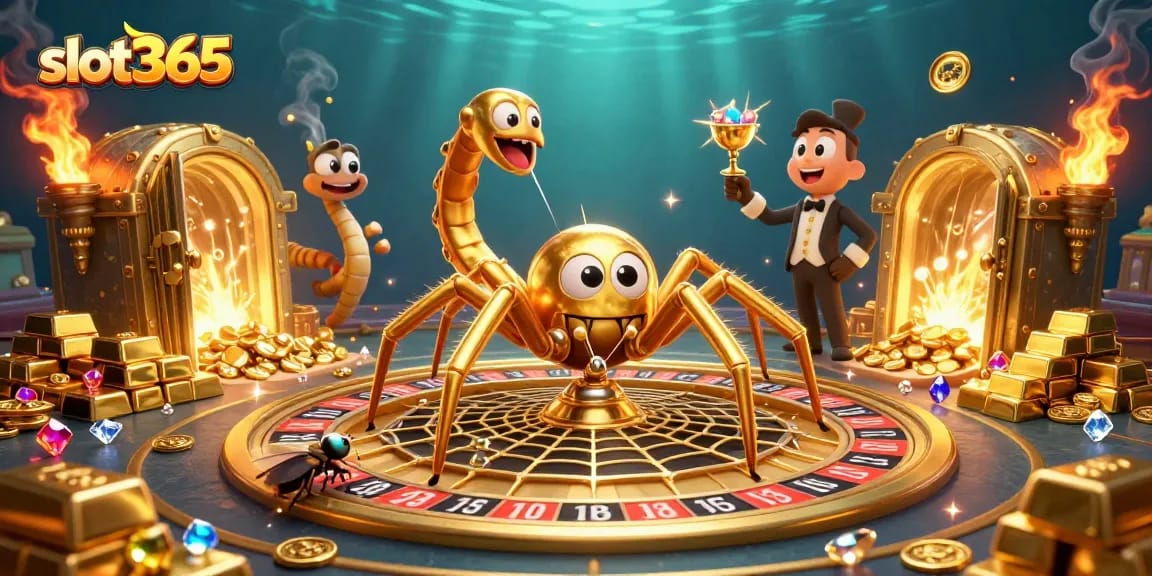 Experience thrilling bets at slot365 with the golden web roulette and exciting treasures.