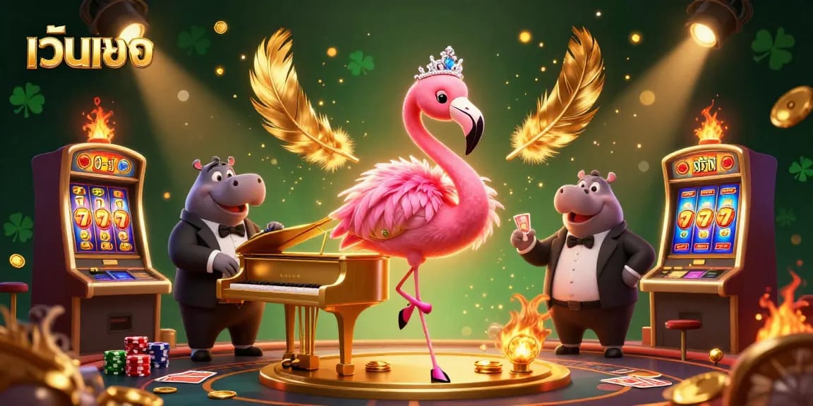Experience thrilling spins and winning moments with เว็บตรง at this vibrant casino scene.