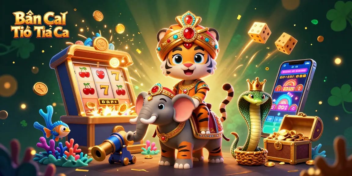 Bắn cá Tiểu Tiên Cá game features dynamic underwater scenes with colorful marine creatures and high-energy game elements.