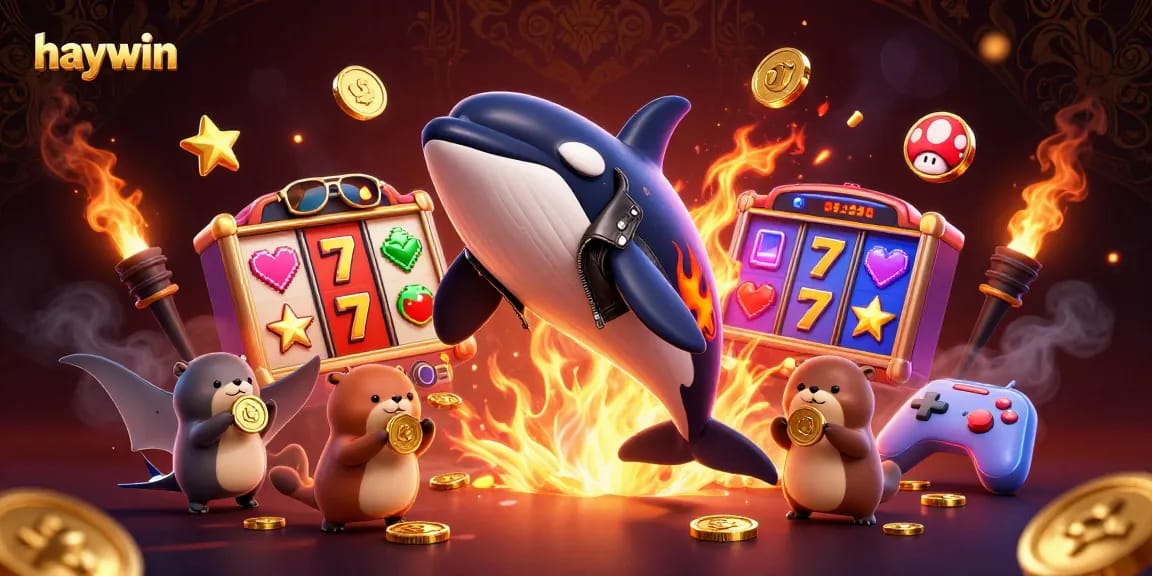 Experience thrilling gameplay at haywin with vibrant 3D characters in a dynamic casino scene.
