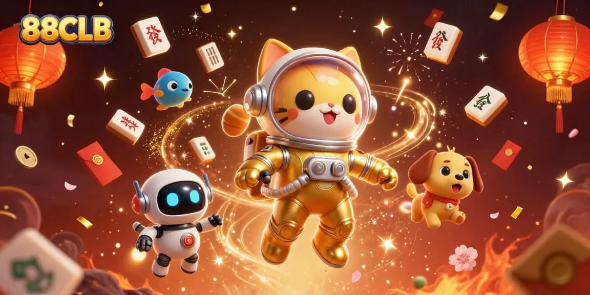 Engage in thrilling gameplay at 88CLB with vibrant characters and festive casino elements.