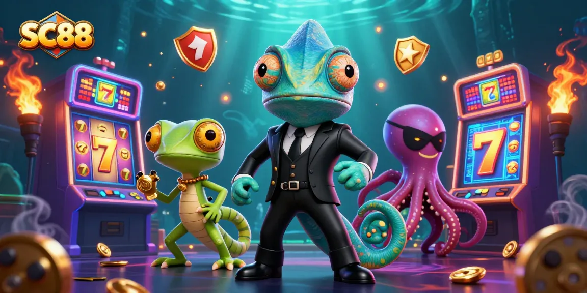 Experience thrilling jackpots and gaming excitement at SC88 with a colorful 3D casino scene featuring dynamic characters.
