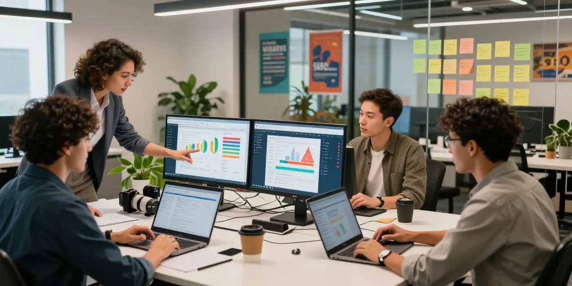 SEO Agency Cape Town team analyzing digital metrics in a professional workspace