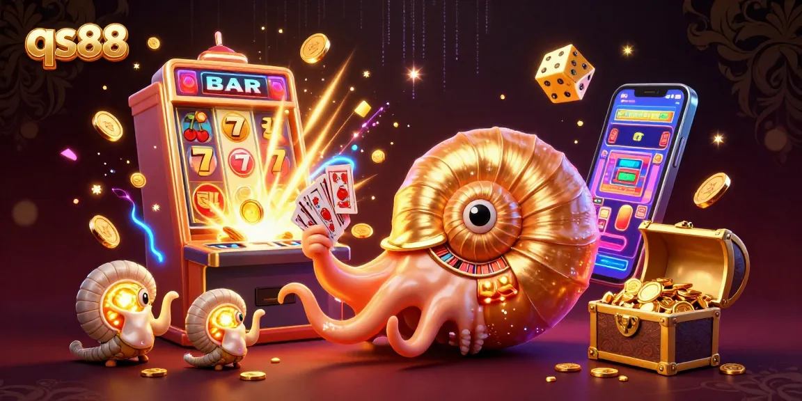 Experience thrilling gameplay with qs88 featuring an ancient nautilus and captivating casino elements.