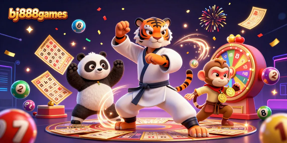 Experience exciting gameplay at bj888games with vibrant lottery elements and engaging characters in action.