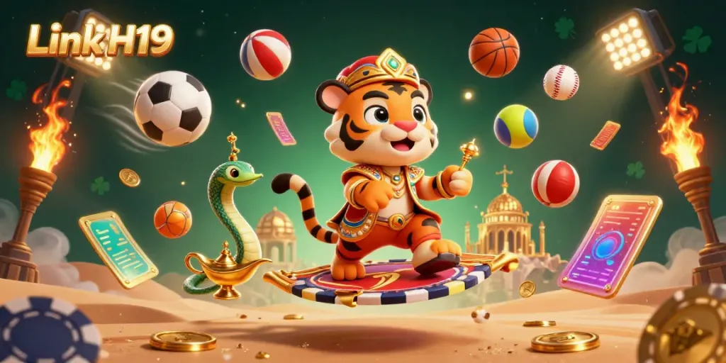 Experience thrilling adventures at Link H19 with dynamic sports elements and vibrant casino themes.