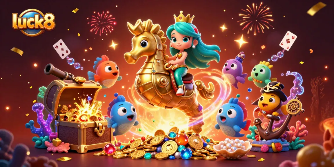 Experience the adventure and excitement of luck8 with vibrant underwater characters and dazzling action.
