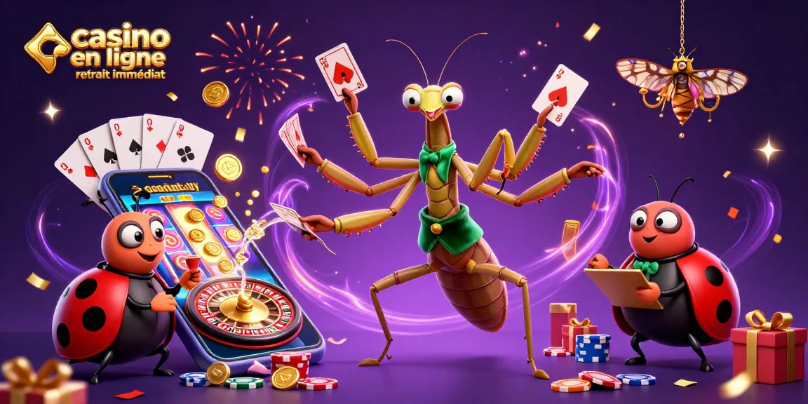 Retirez vos gains instantanément avec casino en ligne retrait immédiat dans un décor festif et coloré.