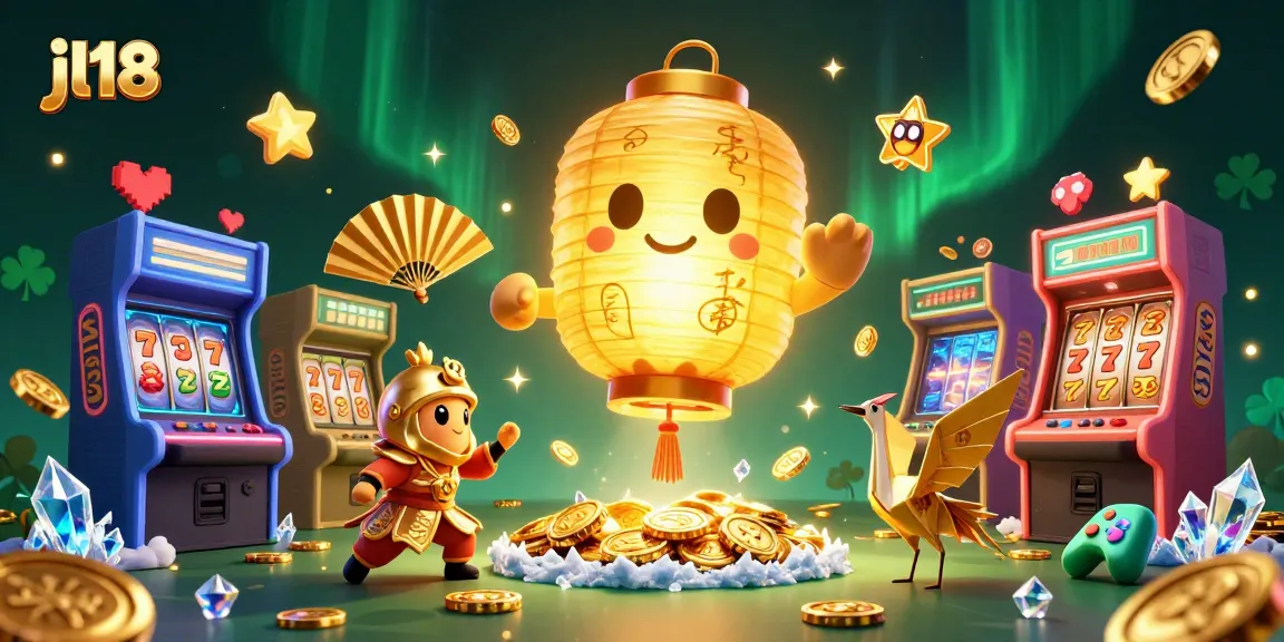 Experience thrilling gameplay at jl18 in this vibrant 3D casino scene filled with interactive gaming elements.