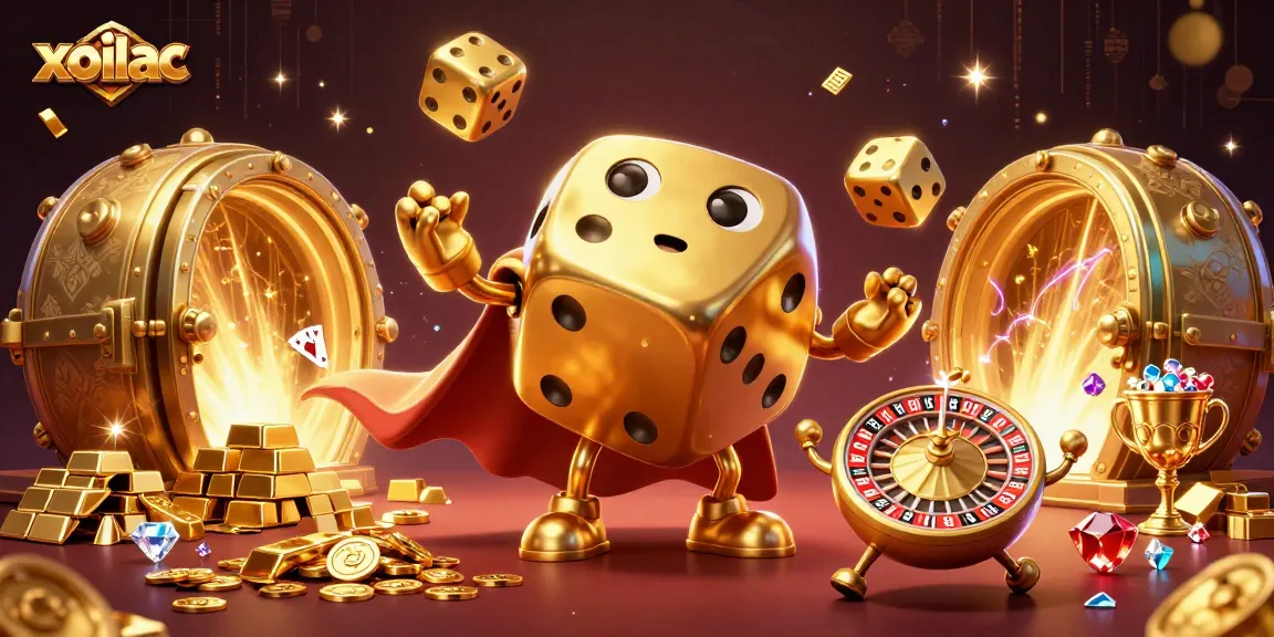 Experience the excitement of xoilac with a dynamic sports betting illustration featuring vibrant gaming elements.