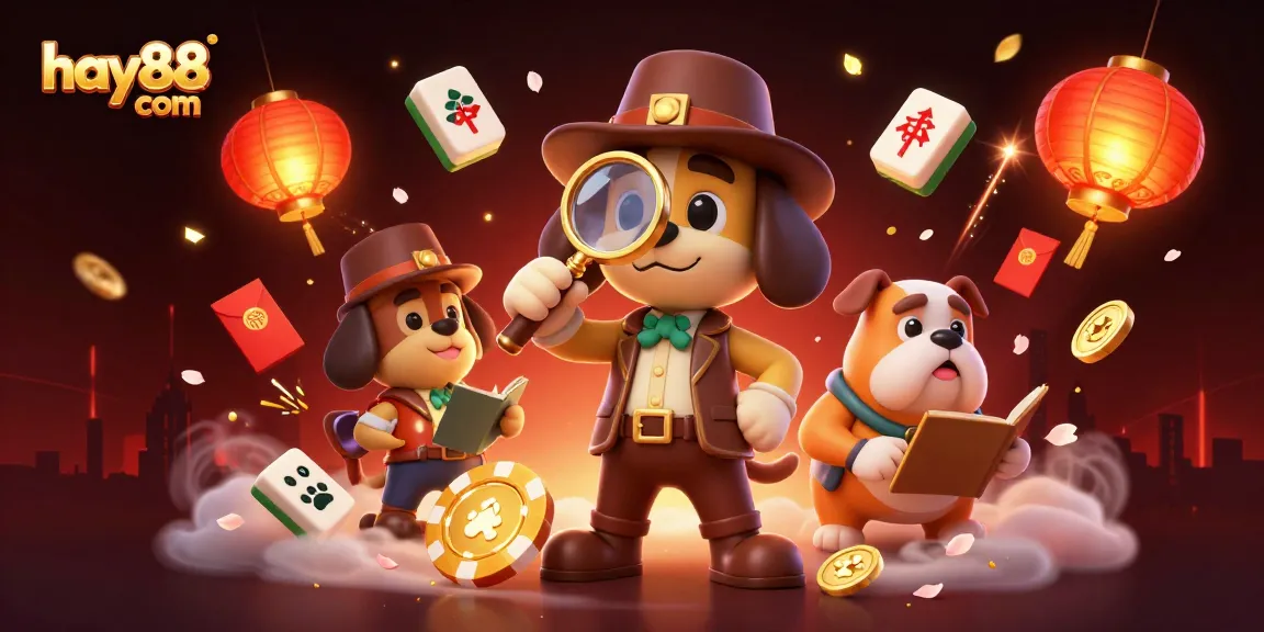 Engage with hay88 com's dynamic poker scene led by a detective bloodhound and Watson bulldog.